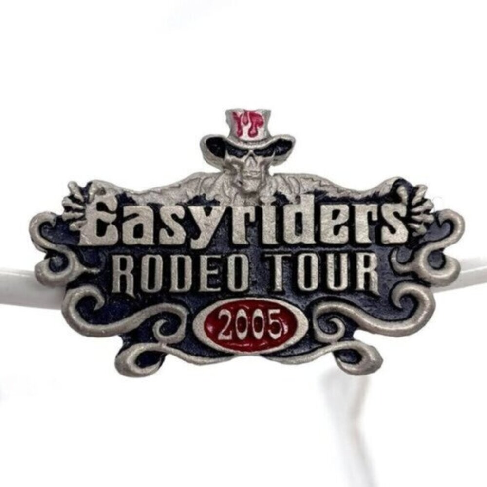 Easyriders Rodeo Tour 2005 Collectible Motorcycle Pin By Lady Hawk